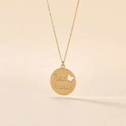 Histoire d'Or Collier Benedicte Message Or Jaune