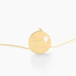 Collier Benedicte Message Or Jaune-Histoire d'Or Sale