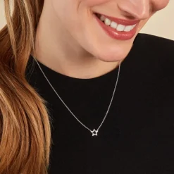 Collier Bess Argent Blanc-Histoire d'Or Discount