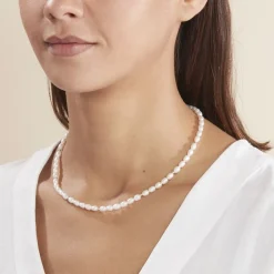 Collier Billes Or Jaune Perle De Culture-Histoire d'Or New