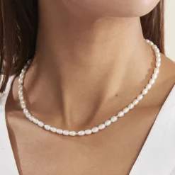 Collier Billes Or Jaune Perle De Culture-Histoire d'Or New