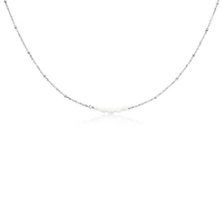 Collier Blaine Argent Blanc Perle De Culture-Histoire d'Or Best