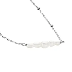 Collier Blaine Argent Blanc Perle De Culture-Histoire d'Or Best