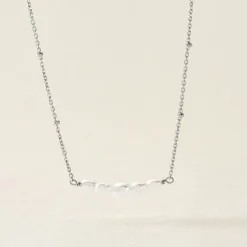 Collier Blaine Argent Blanc Perle De Culture-Histoire d'Or Best