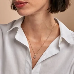 Collier Bobbie Plaqué Or Jaune Oxyde De Zirconium-Histoire d'Or New