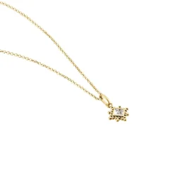 Collier Bobbie Plaqué Or Jaune Oxyde De Zirconium-Histoire d'Or Clearance