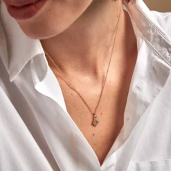 Collier Bobbie Plaqué Or Jaune Oxyde De Zirconium-Histoire d'Or Clearance