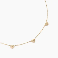 Histoire d'Or Collier Bomb Lover Or Jaune Oxyde De Zirconium