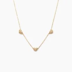 Histoire d'Or Collier Bomb Lover Or Jaune Oxyde De Zirconium