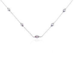 Histoire d'Or Collier Borya Argent Blanc Oxyde De Zirconium