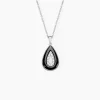 Collier Boyce Argent Blanc Céramique Oxyde De Zirconium-Histoire d'Or Clearance