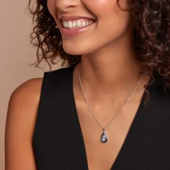 Collier Boyce Argent Blanc Céramique Oxyde De Zirconium-Histoire d'Or Clearance