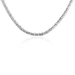 Histoire d'Or Collier Bryann Acier Gris