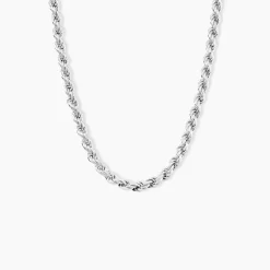 Histoire d'Or Collier Cacilda Maille Corde Argent Blanc