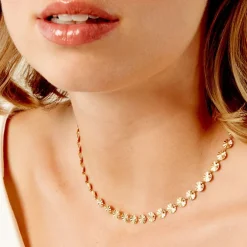 Histoire d'Or Collier Calliandra Acier Jaune