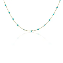 Collier Calliope Plaqué Or Doré Amazonite-Histoire d'Or Online