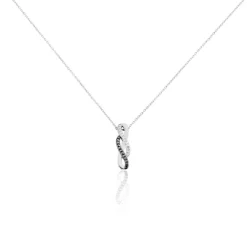 Collier Callune Or Blanc Diamant-Histoire d'Or Hot
