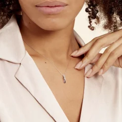 Collier Callune Or Blanc Diamant-Histoire d'Or Hot