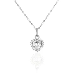 Collier Calvi Argent Blanc Oxyde De Zirconium-Histoire d'Or Discount