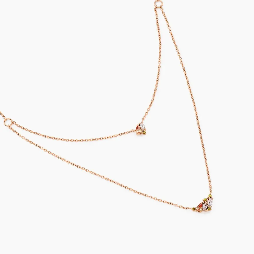 Collier Camelia Argent Rose Oxyde De Zirconium-Histoire d'Or Best
