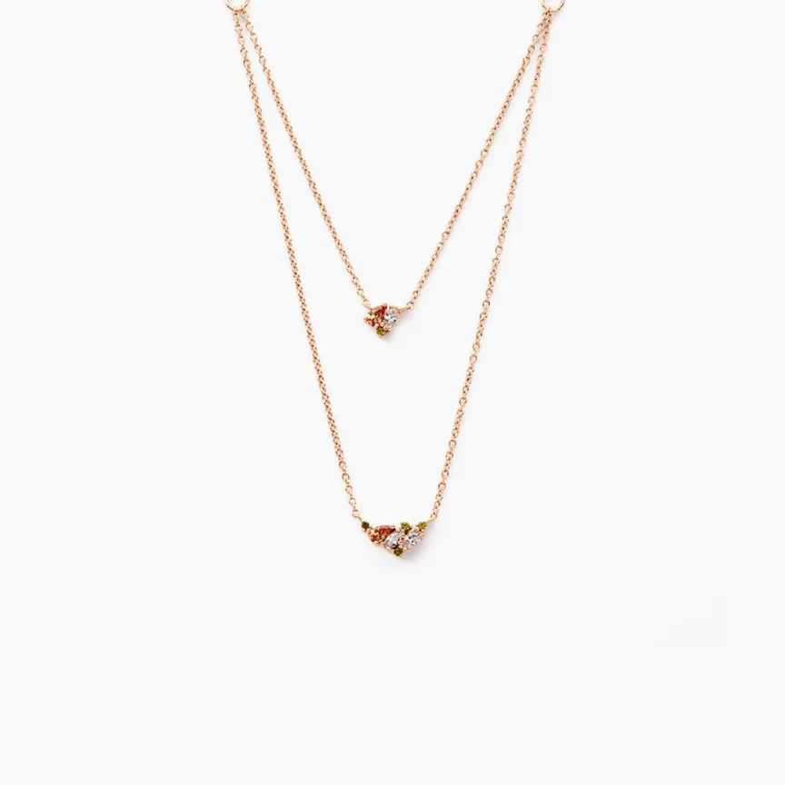 Collier Camelia Argent Rose Oxyde De Zirconium-Histoire d'Or Best