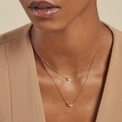 Collier Camelia Argent Rose Oxyde De Zirconium-Histoire d'Or Best