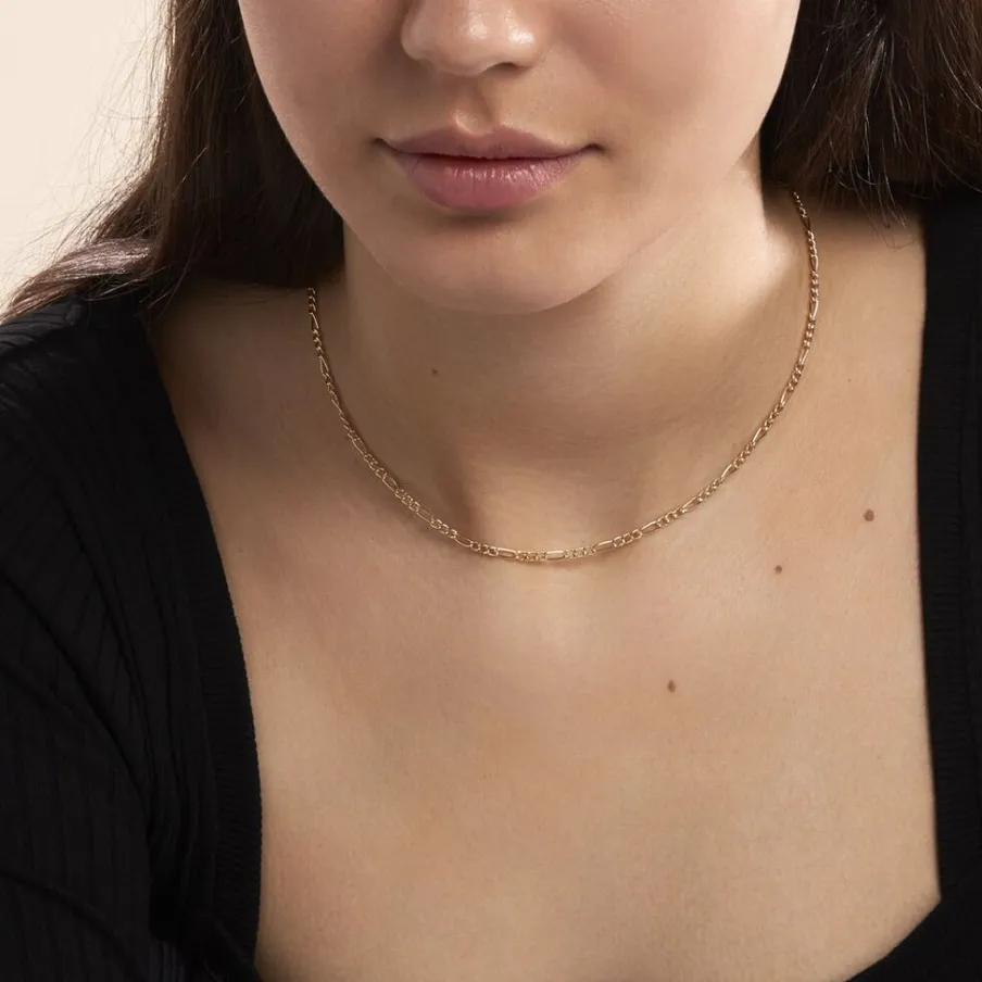 Histoire d'Or Collier Cameo Maille Alternée 1/3