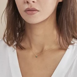 Collier Campsis Or Jaune Malachite-Histoire d'Or Outlet