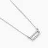 Collier Canelle Argent Blanc Oxyde De Zirconium-Histoire d'Or Hot