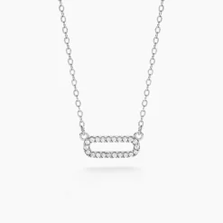 Collier Canelle Argent Blanc Oxyde De Zirconium-Histoire d'Or Hot