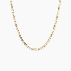 Histoire d'Or Collier Capucin Or Jaune Maille Marine Plate