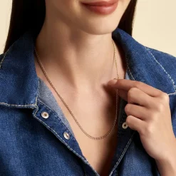 Histoire d'Or Collier Capucin Or Jaune Maille Marine Plate