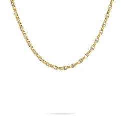 Collier Carlo Or Bicolore Maille Marine Ronde-Histoire d'Or