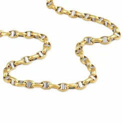 Collier Carlo Or Bicolore Maille Marine Ronde-Histoire d'Or