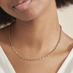 Collier Carlo Or Bicolore Maille Marine Ronde-Histoire d'Or Clearance