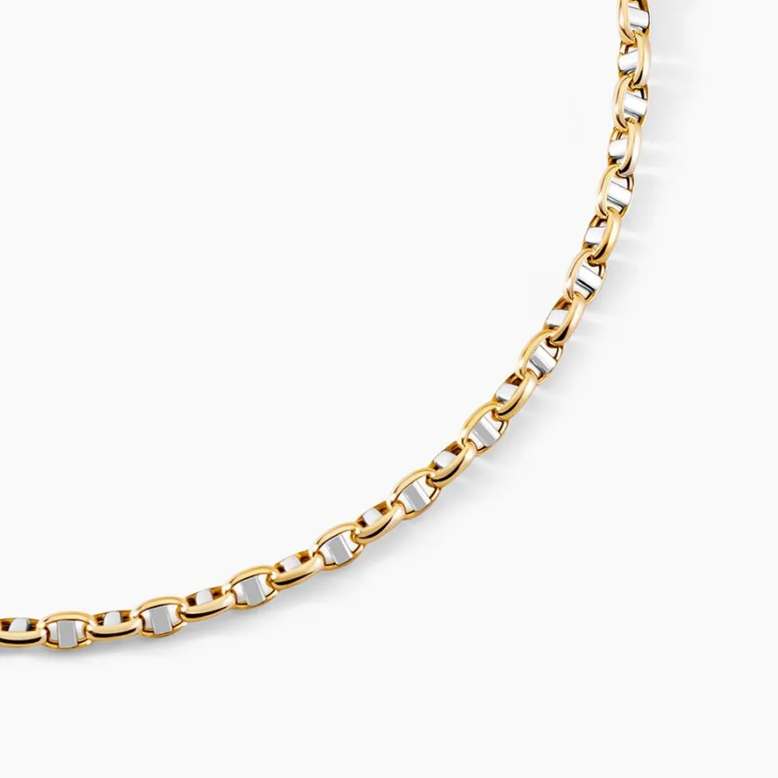 Collier Carlo Or Bicolore Maille Marine Ronde-Histoire d'Or Online