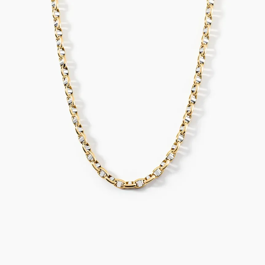 Collier Carlo Or Bicolore Maille Marine Ronde-Histoire d'Or Online