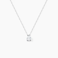Histoire d'Or Collier Carolyn Argent Blanc Oxyde De Zirconium