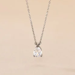 Histoire d'Or Collier Carolyn Argent Blanc Oxyde De Zirconium