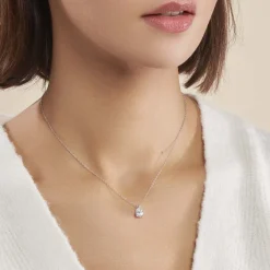 Histoire d'Or Collier Carolyn Argent Blanc Oxyde De Zirconium