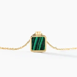 Collier Caron Or Jaune Malachite-Histoire d'Or New