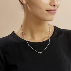 Histoire d'Or Collier Catarina Argent Blanc