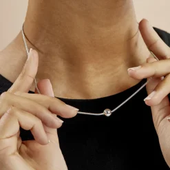 Histoire d'Or Collier Catarina Argent Blanc