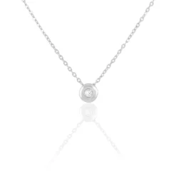 Histoire d'Or Collier Cate Argent Blanc Oxyde De Zirconium