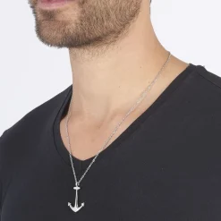 Histoire d'Or Collier Cedric Acier Blanc