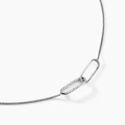 Collier Cedrine Argent Blanc-Histoire d'Or Clearance
