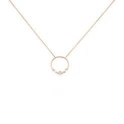 Collier Celene Argent Rose Oxyde De Zirconium-Histoire d'Or Hot
