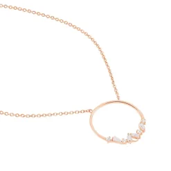 Collier Celene Argent Rose Oxyde De Zirconium-Histoire d'Or Hot