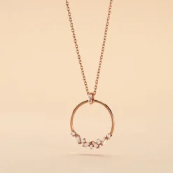 Collier Celene Argent Rose Oxyde De Zirconium-Histoire d'Or Hot