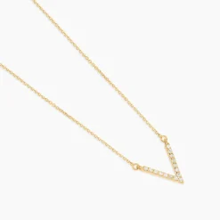 Histoire d'Or Collier Celene Or Jaune Oxyde De Zirconium